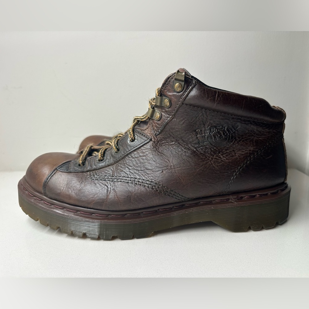 Vtg Dr. Martens 8287 Doc Chunky Grizzly Leather Combat Men’s Boots UK 12 US 13